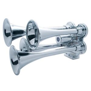 4 Trumpet Mini Chrome Train Horn - 46123